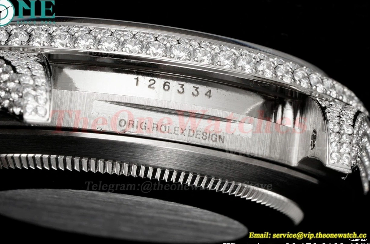 Datejust Full Dia A2824 Arabic 41mm SS Diamonds SS GMF 904L 0227